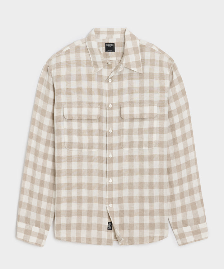 Sea Soft Linen Utility Shirt