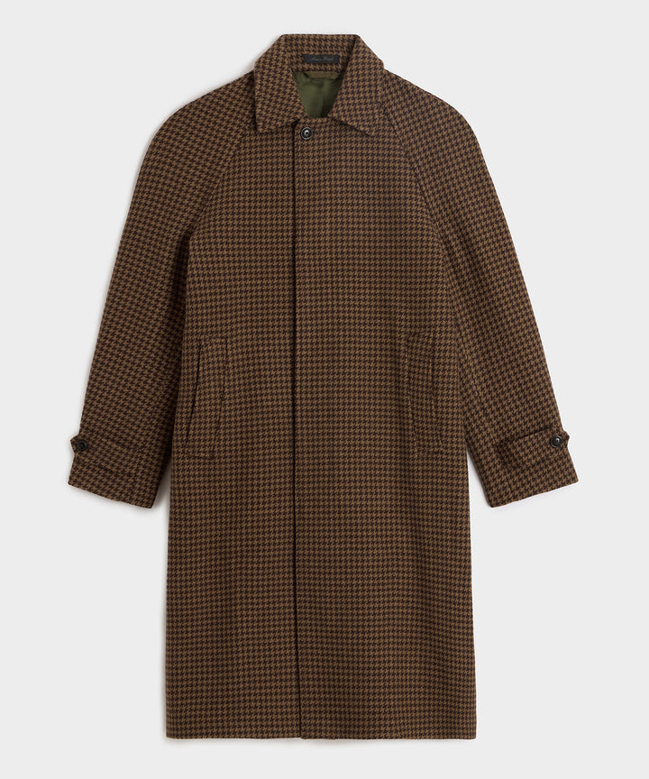 Italian Houndstooth Balmacaan