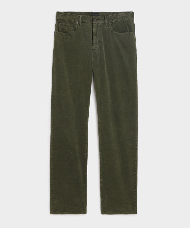 Straight Fit 5-Pocket Corduroy Pant