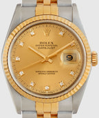 1991 Rolex Oyster Perpetual Datejust 2-Tone Diamond Jubilee Watch