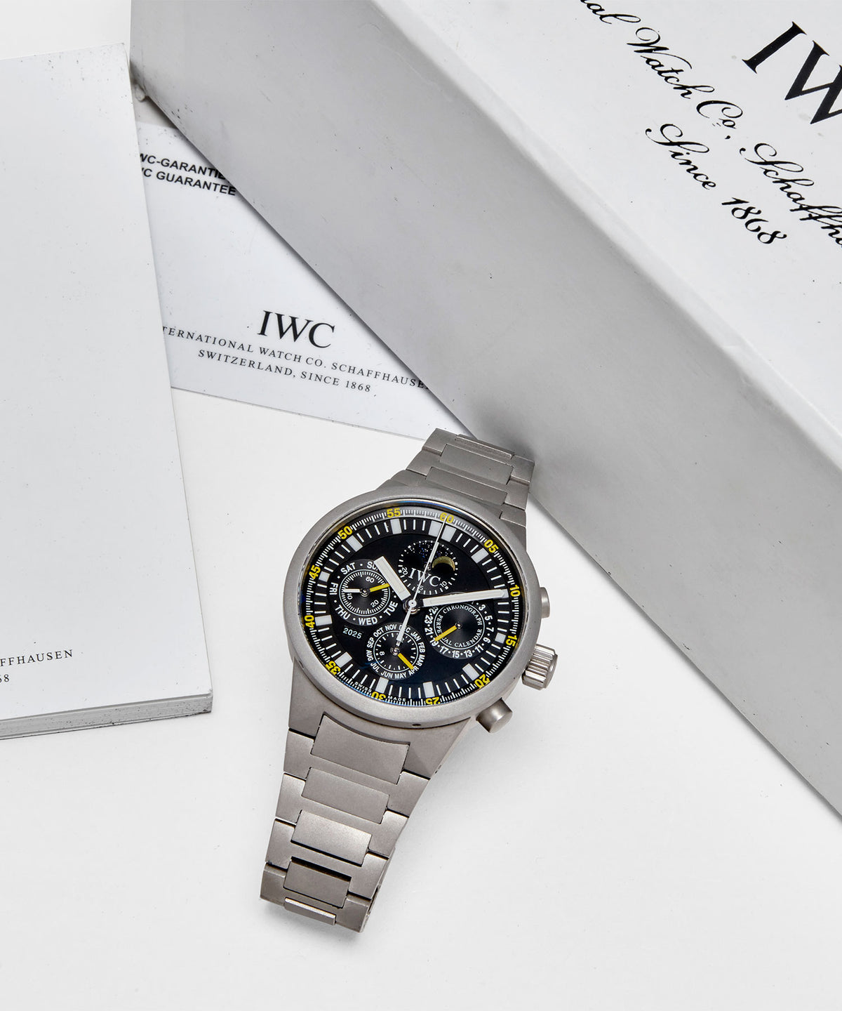 2004 IWC Perpetual Calendar Titanium Chronograph Watch