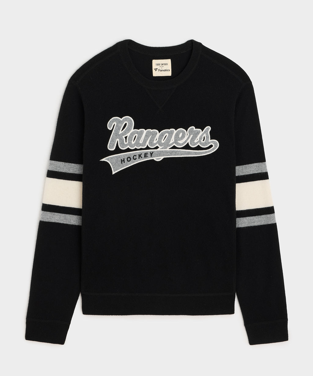 Todd Snyder by Fanatics for NHL New York Rangers Cashmere Crewneck