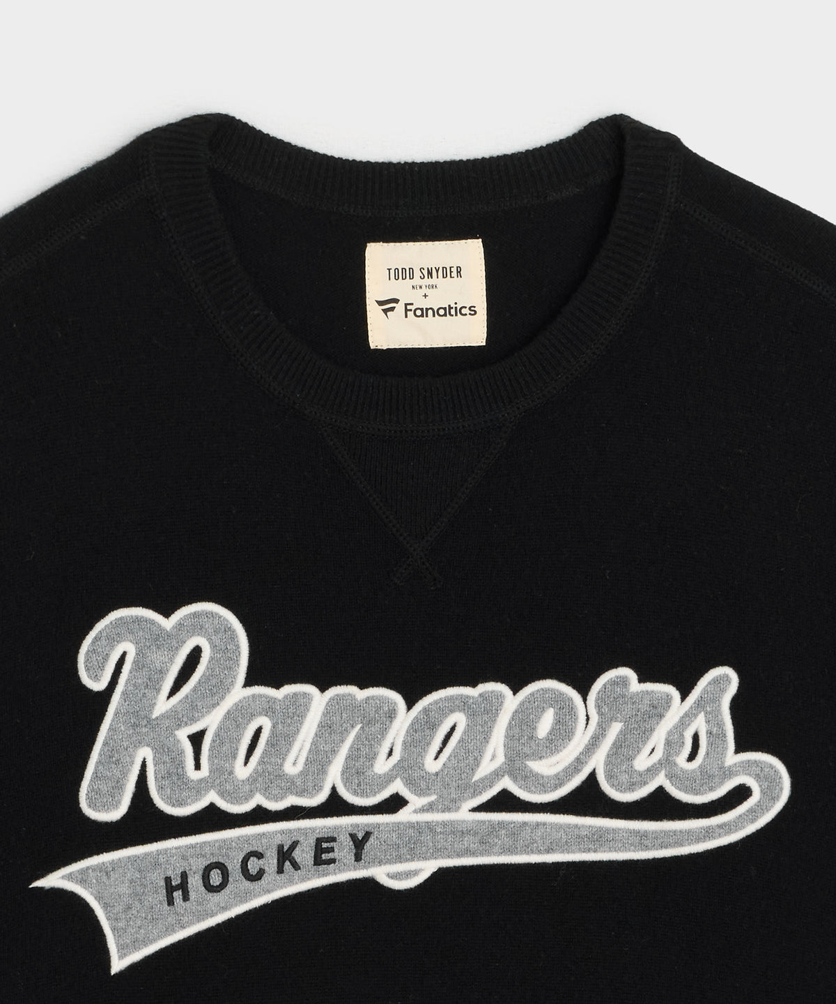 Todd Snyder by Fanatics for NHL New York Rangers Cashmere Crewneck