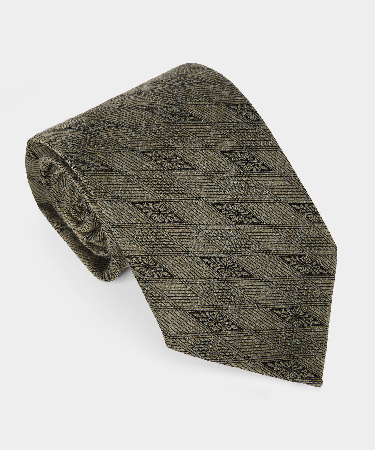 Italian Wool-Silk Filigree Tie