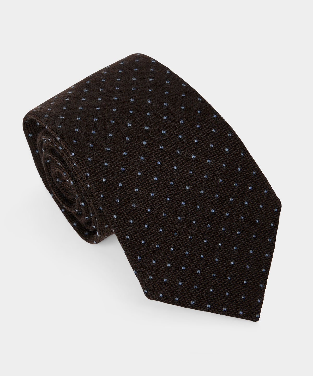 Italian Wool Pindot Tie