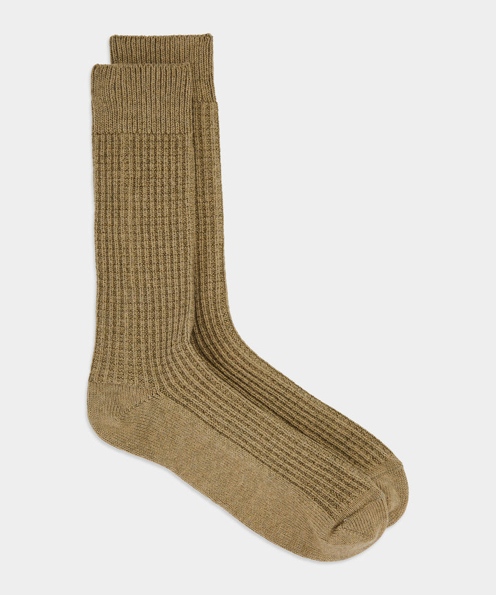 Cotton Waffle Sock