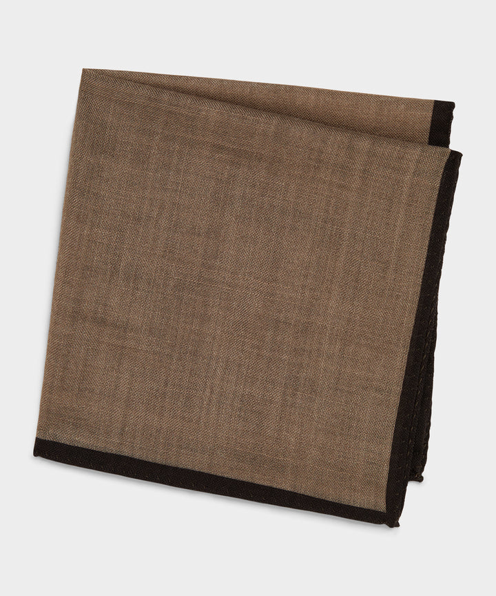 Italian Tipped Wool Pocket Square