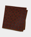 Italian Wool Medallion Pocket Square