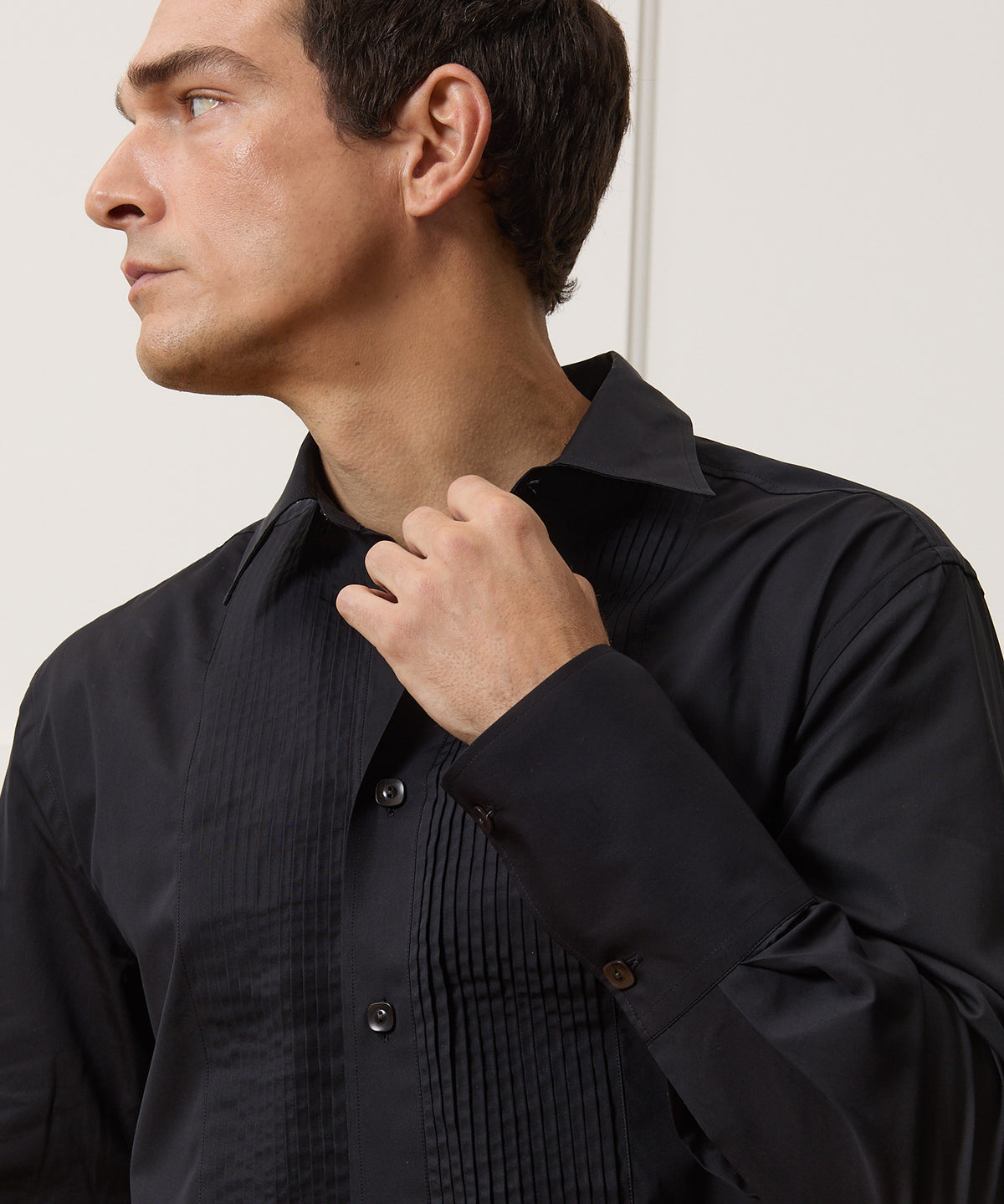 Armando Cabral Pleat Bib Tuxedo Shirt