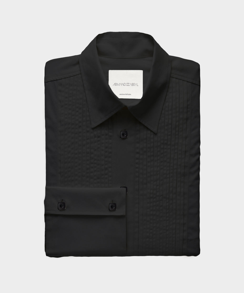 Armando Cabral Pleat Bib Tuxedo Shirt
