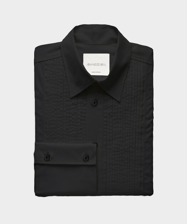 Armando Cabral Pleat Bib Tuxedo Shirt