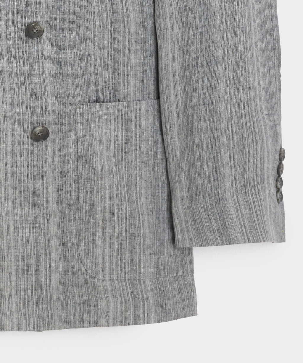Italian Multi-Stripe Linen Wythe Jacket
