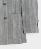 Italian Multi-Stripe Linen Wythe Jacket