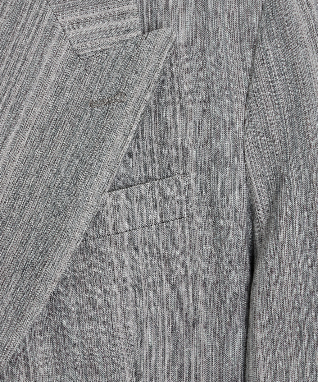 Italian Multi-Stripe Linen Wythe Jacket
