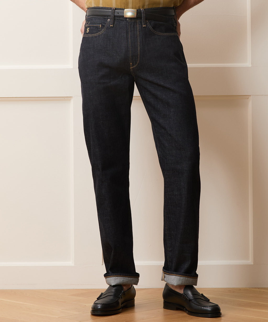 Straight Fit Summerweight Jean in Rinsed Indigo