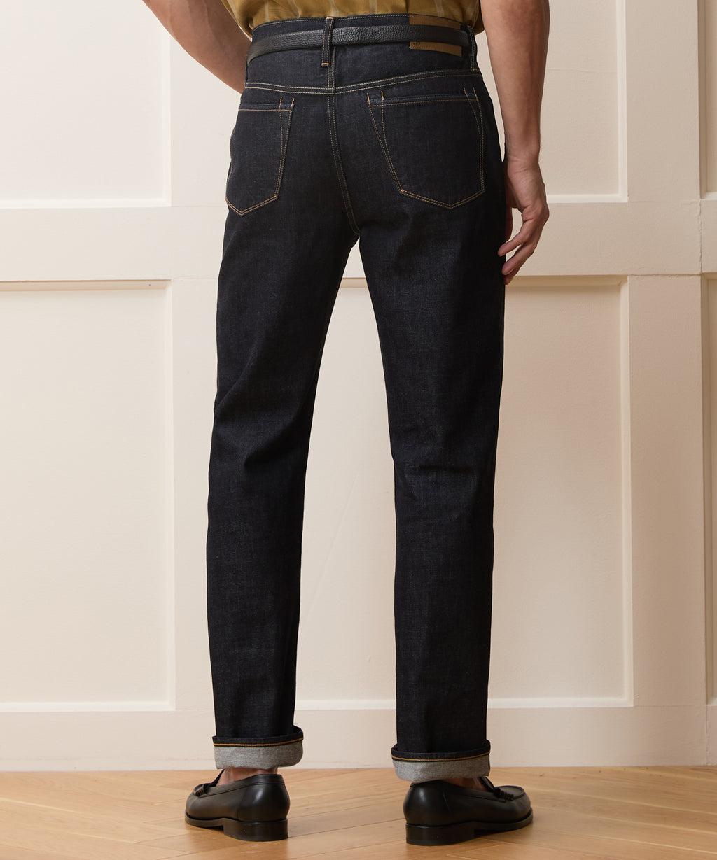 Straight Fit Summerweight Jean in Rinsed Indigo