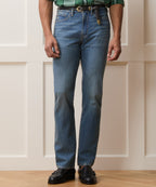 Straight Fit Summerweight Jean in Medium Indigo