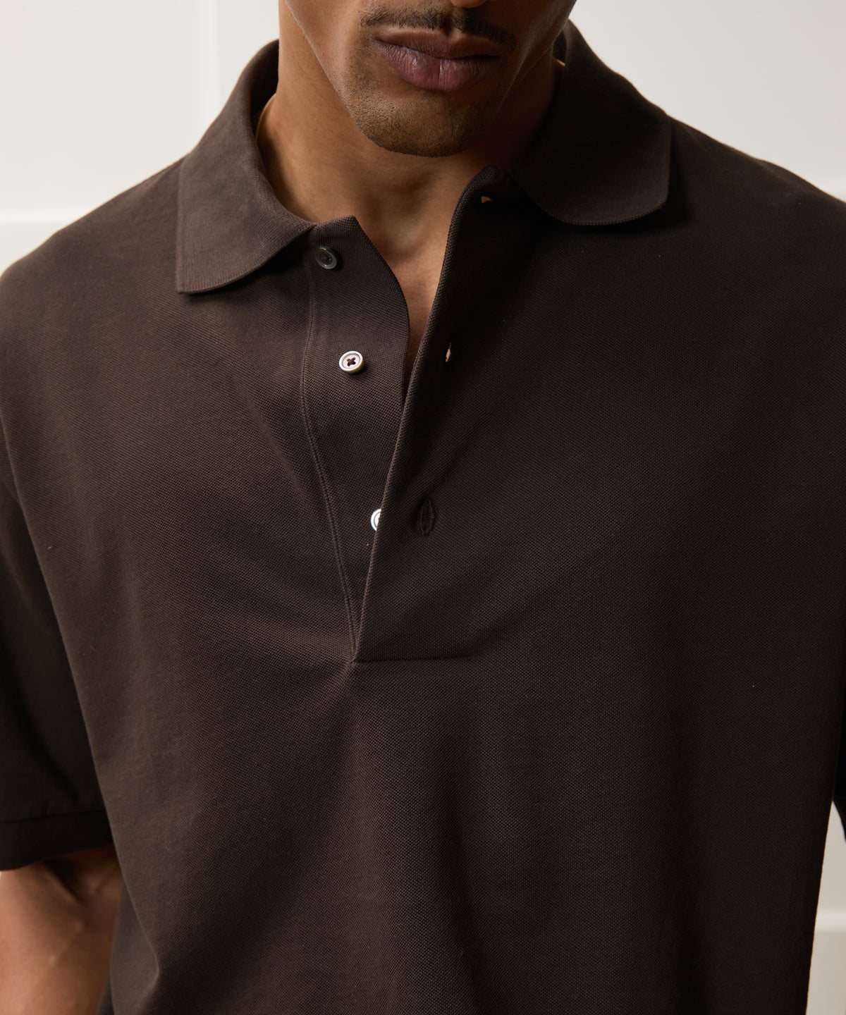 Relaxed Cotton Pique Polo