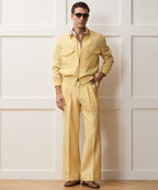 Italian Sueded Linen Gaucho Pant