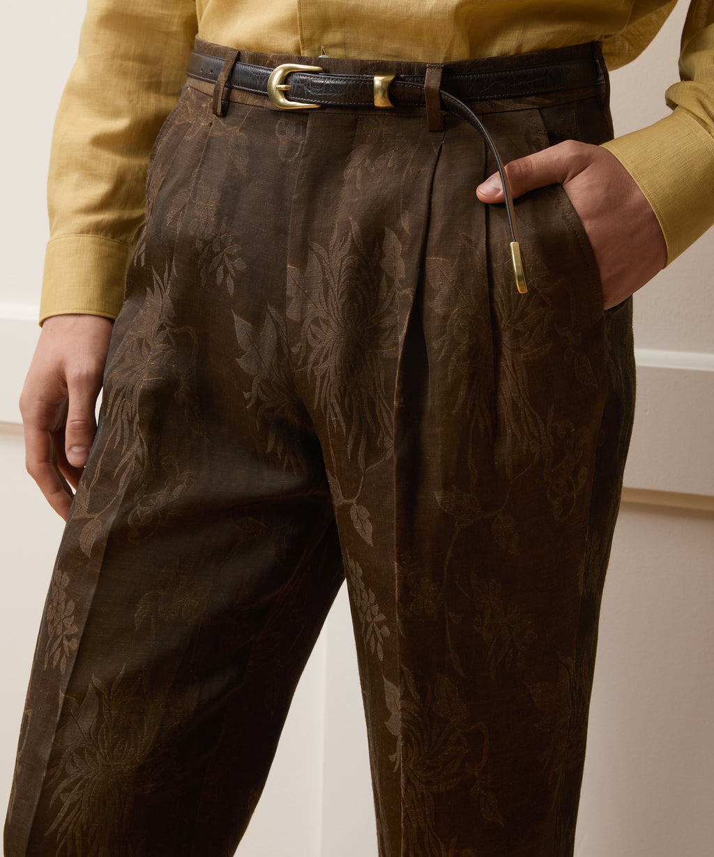 Italian Linen-Cupro Wythe Trouser