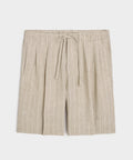 Italian Linen Pinstripe Leisure Short