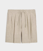 Italian Linen Pinstripe Leisure Short