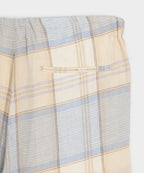 Italian Linen Plaid Leisure Short