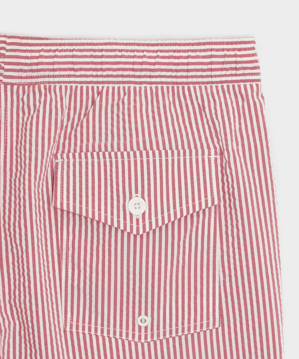 5" Seersucker Montauk Swim Trunk