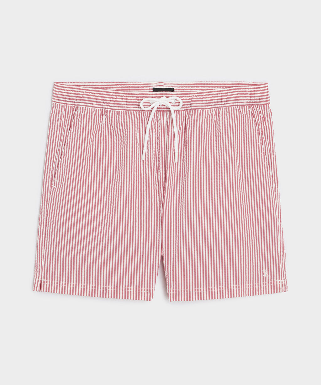 5" Seersucker Montauk Swim Trunk