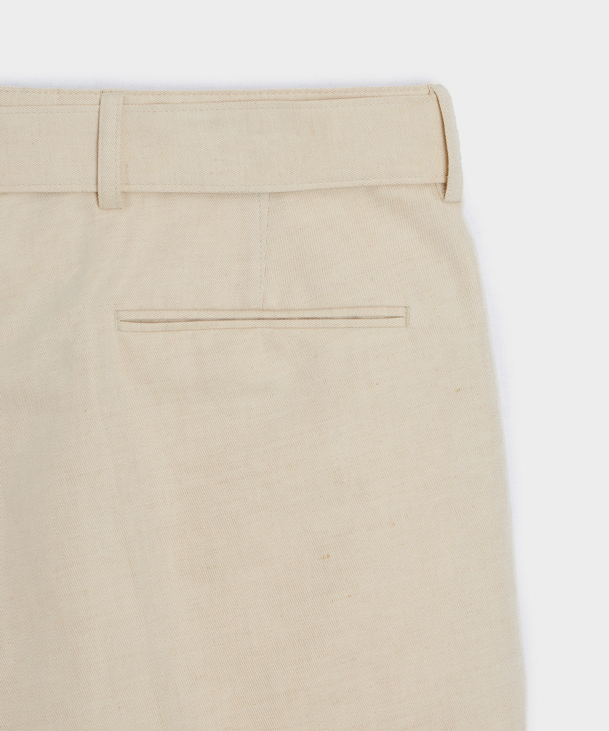 Italian Cotton-Linen Self-Belt Trouser