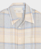 Italian Linen Plaid Big Shirt