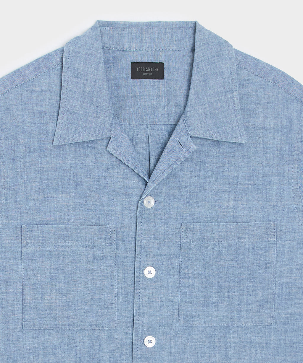 Chambray Guayabera Shirt