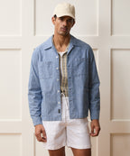 Chambray Guayabera Shirt