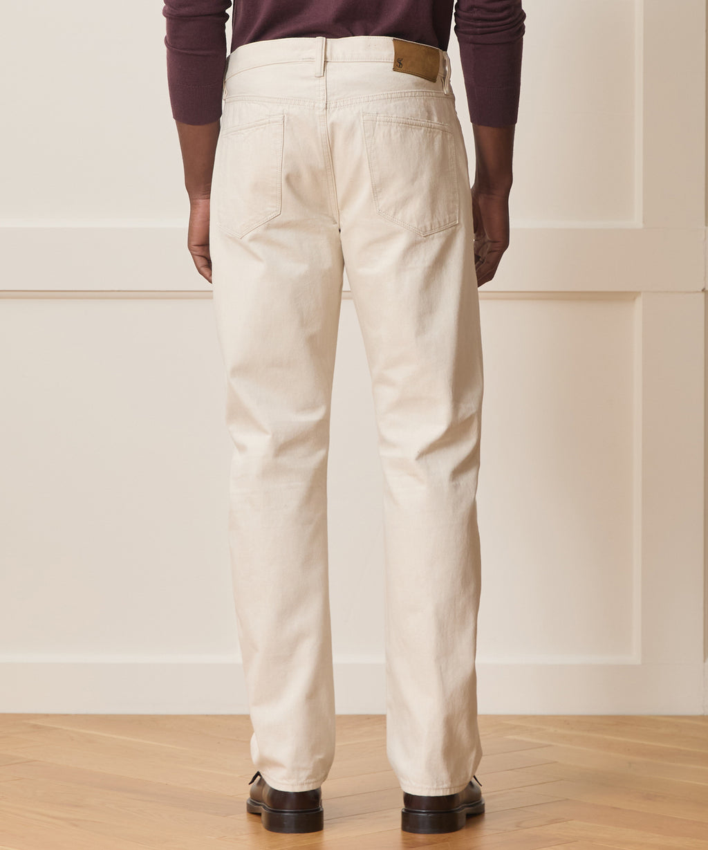 Straight Fit Lightweight Japanese Selvedge Jean in Canvas