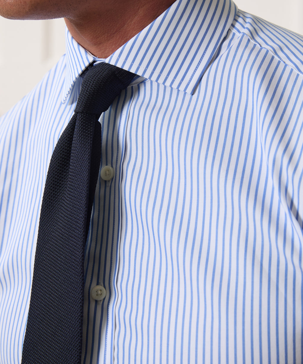 Cotton Spread Collar Dress Shirt