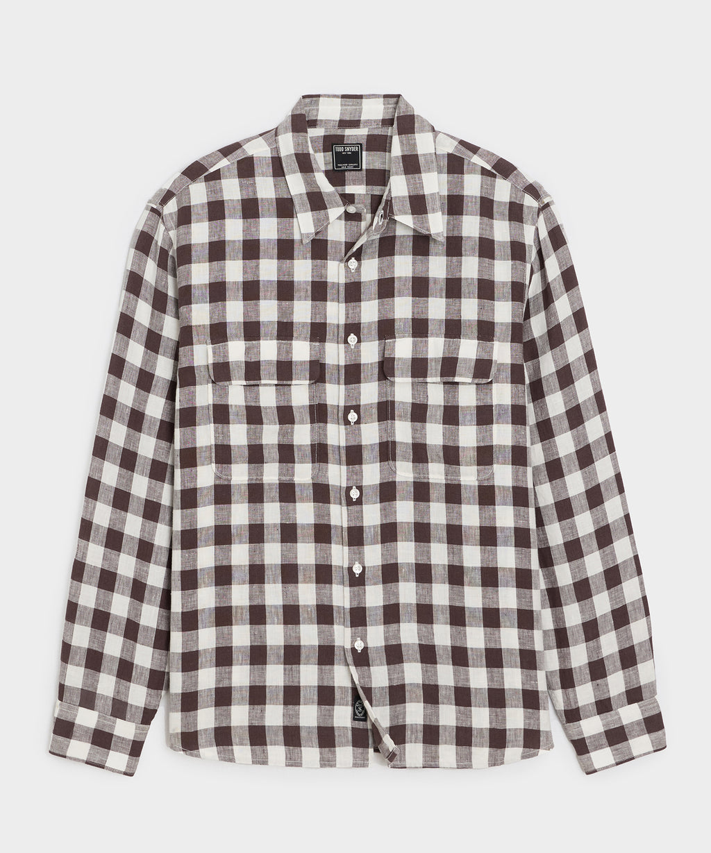 Sea Soft Linen Utility Shirt