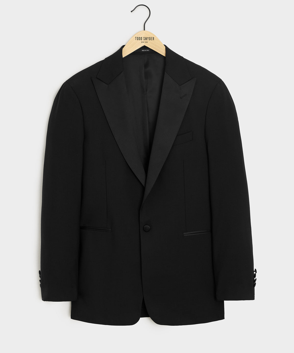 Italian Wool Peak Lapel Tuxedo Jacket