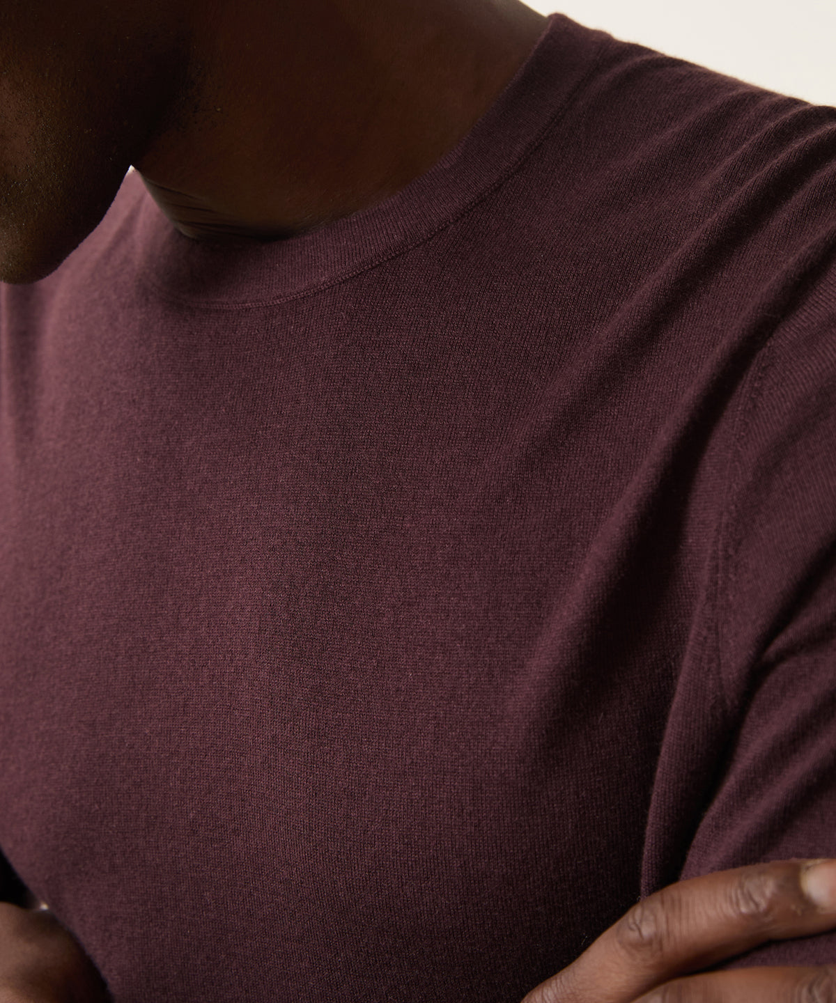 Silk-Cashmere Crewneck Sweater
