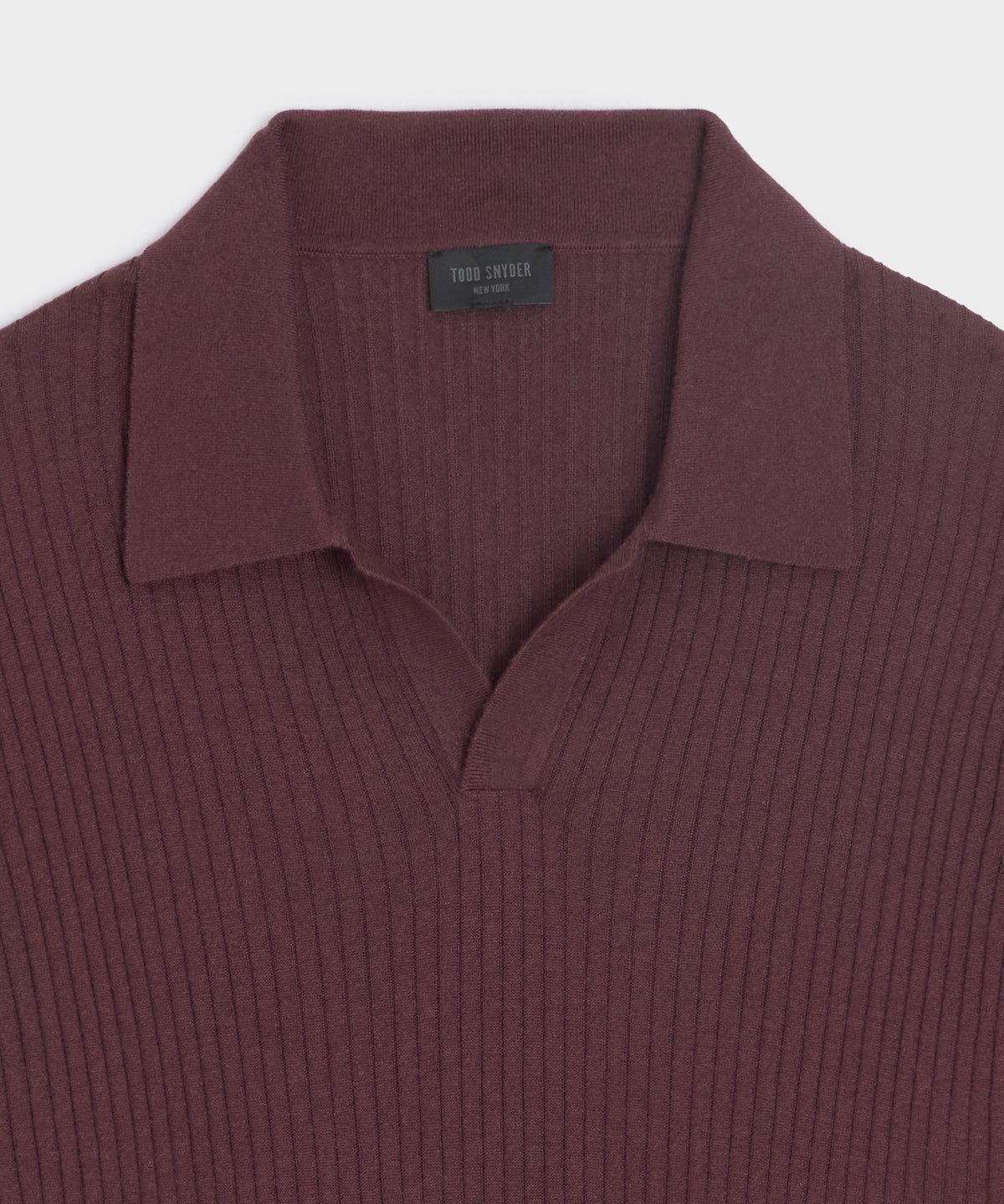 Silk-Cashmere Ribbed Montauk Sweater Polo