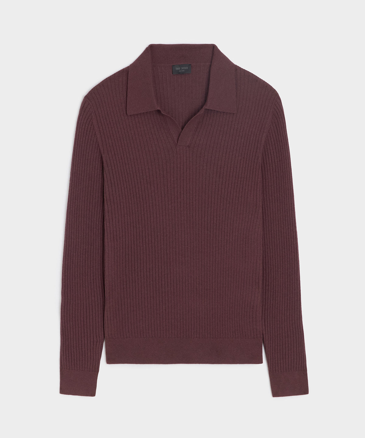 Silk-Cashmere Ribbed Montauk Sweater Polo