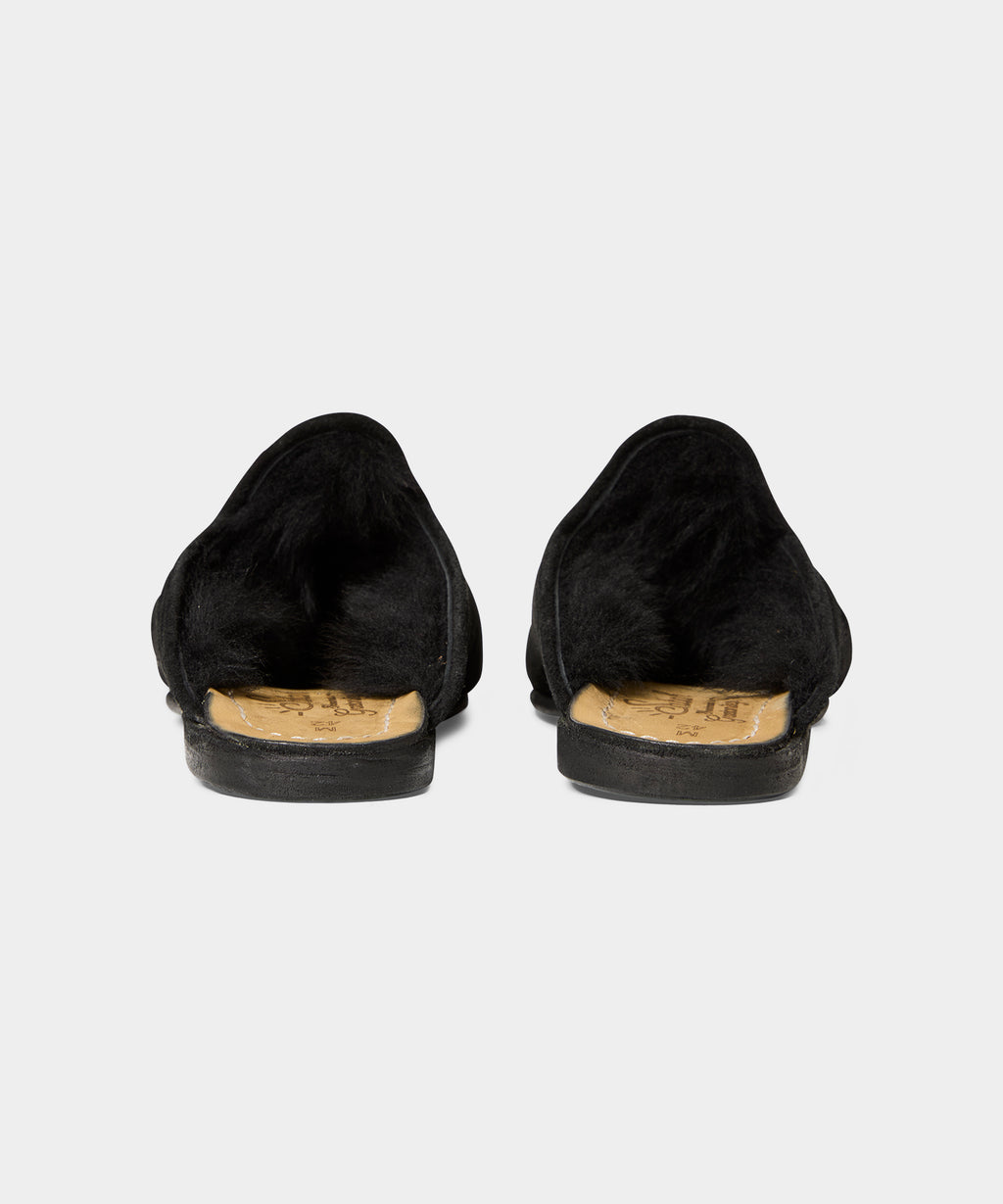 Sabah Baba Suede Shearling Slide