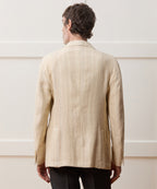 Italian Linen Silk Double Stripe Sport Coat