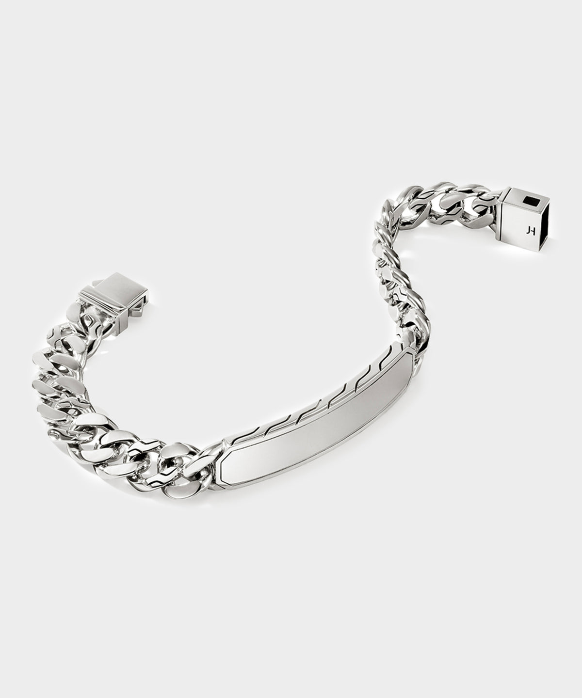 John Hardy Sterling Silver ID Curb Bracelet, 11MM