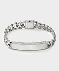 John Hardy Sterling Silver ID Curb Bracelet, 11MM