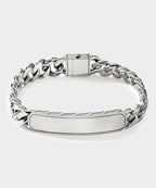 John Hardy Sterling Silver ID Curb Bracelet, 11MM
