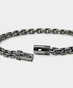 John Hardy Dark Sterling Silver Box Chain Bracelet