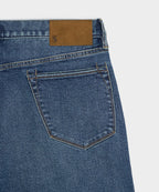 High-Rise Slim Stretch Jean in Medium Indigo