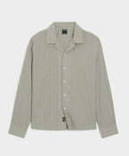 Brushed Poplin Camp Collar Shirt