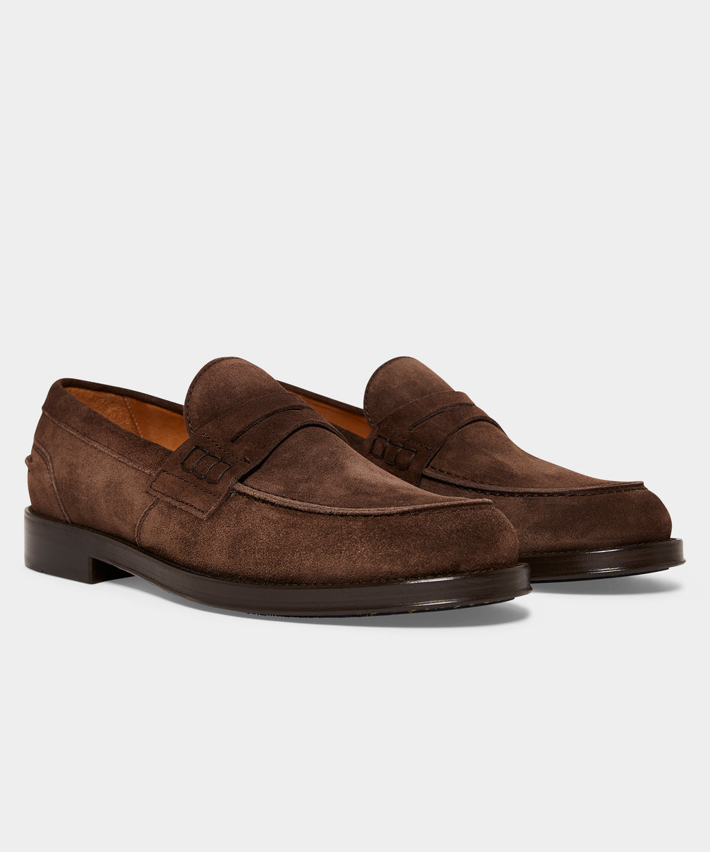 Italian Suede Penny Loafer
