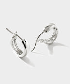 John Hardy Sterling Silver Surf Huggie Earring, 12MM
